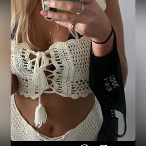 Lightly used tiger mist knit set